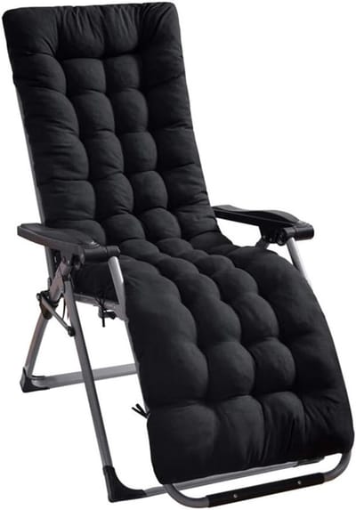 Tuinkussen voor Tuinmeubels, Loungekussen, Kussenhoezen, Antislip Kussens voor Balkon en Terras, Zwart