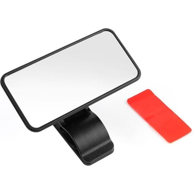 Miroir de voiture pour bébé, rétroviseur intérieur de voiture réglable à clipser, universel incassable pour enfant Clip On noir