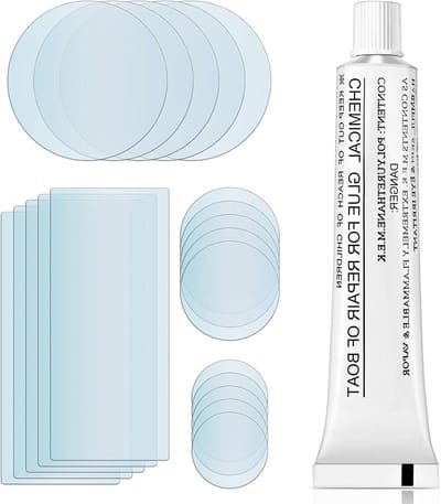Complete Reparatieset voor Opblaasbare Producten - Waterdichte Kit voor Kayaks, Botenn en Zwembaden met Vinyl Reparatie Accessoires