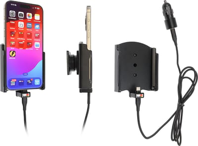 Brodit houder/lader Apple iPhone 15 Pro Max usbC sig.plug