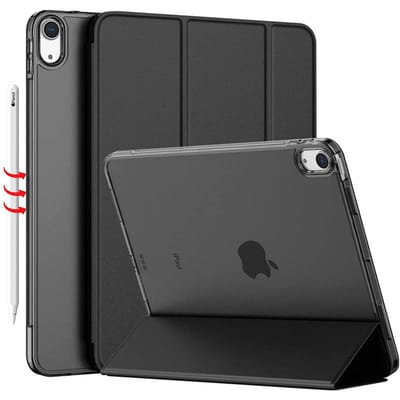Geschikt voor kleur bijpassende shell ipad air45 beschermhoes 10,2 inch met pengleuf all-inclusive zwart