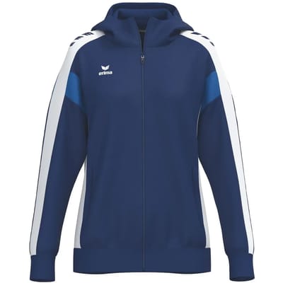 Erima Celebrate 125 Trainingsjack Met Capuchon Dames - New Navy / Wit | Maat: 36