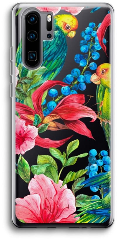 Case Company® - Hoesje geschikt voor Huawei P30 Pro hoesje - Papegaaien - Soft Cover Telefoonhoesje - Bescherming aan alle Kanten en Schermrand