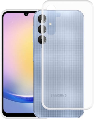 Cazy hoesje geschikt voor Samsung Galaxy A25 Hoesje Siliconen - Flexibele Case - Transparant