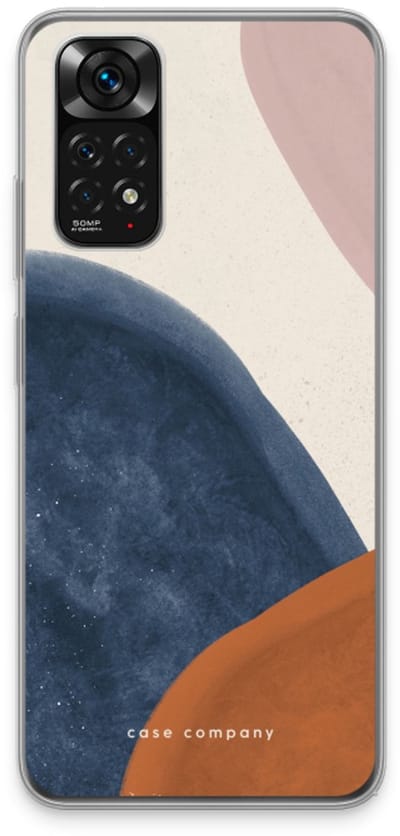Case Company® - Hoesje geschikt voor Xiaomi Redmi Note 11 hoesje - Geo #1 - Soft Cover Telefoonhoesje - Bescherming aan alle Kanten en Schermrand