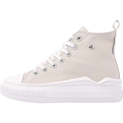 British Knights - Kaya Flow Mid Dames Sneakers Hoog - Maat 37 - Beige - Katoen - Vrouwen Schoenen
