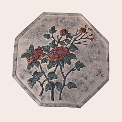 Stapstenen Tuin - Decoratieve Stenen - Pad Aanleggen - Bloemmotief - 28 cm - Chrysanthemum