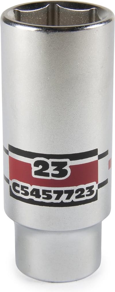 1/2'' Zeskants vlakke dop lang