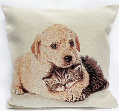 Kussenhoes - Kat en Hond - Pet Friends - Gobelin
