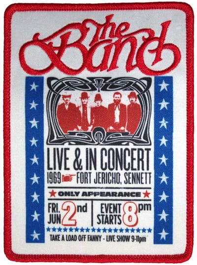The Band - Live & In Concert Patch - Wit/Multicolours
