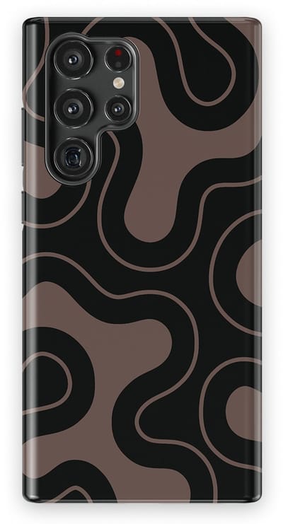 DripCase Motion Flow Tough Hoesje Samsung Galaxy S22 Ultra | Backcover met Mag | Trendy Design | Valbescherming | Wander Lines