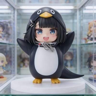 2026 Goo Goo Gaga Kleine Pinguïn Administrator Handheld Ark Terminal Model Decoratie Speelgoed Pop Verjaardagscadeau