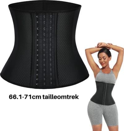 JustValue Waist Trainer - Zweetband - Korset - Dames - Afvallen - Zweetband - Zwangerschap - Zwart