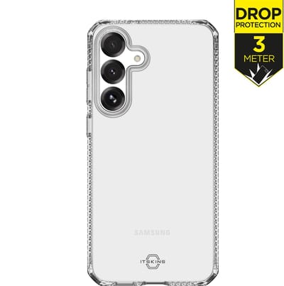 ITSKINS Doorzichtig Hoesje geschikt voor Samsung Galaxy S25 FE Telefoonhoesje Flexibel TPU | ITSKINS Level 2 SpectrumClear R Backcover Shockproof | Doorzichtig Telefoonhoesje Galaxy S25 FE | Schokbestendig Galaxy S25 FE Telefoonhoesje | Anti Shock