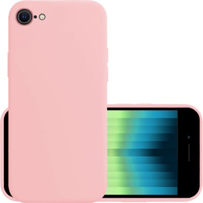 Hoesje - Geschikt voor Apple iPhone SE (2022) - Sterk & Shockproof - Hoes Cover - Siliconen Case - Lichtroze
