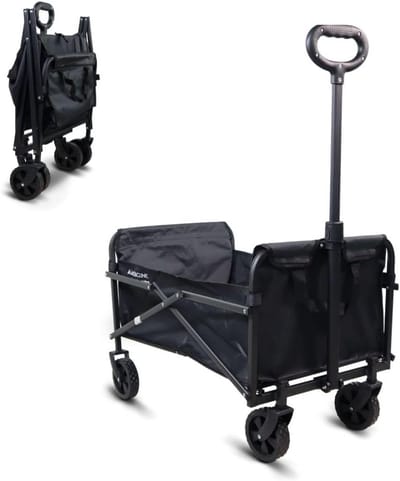 Opvouwbare Transportkar voor Strand en Tuin - Offroad Wielen - Laadvermogen 80 kg