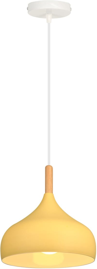 Hanglamp Woonkamer Moderne Plafondlamp E27 Kroonluchter voor Slaapkamer Keuken Hal Lichtgeel