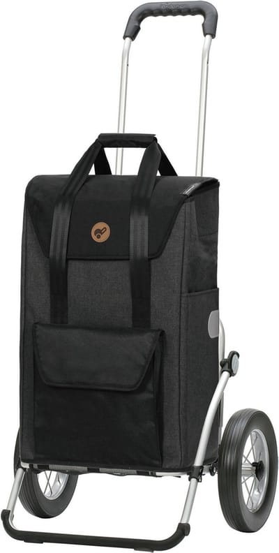 Andersen SHOPPER MANUFAKTUR Boodschappentrolley Royal Shopper Senta 2.0 Black Zwart 107cm