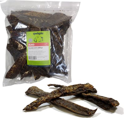 Qwisple Rundermilt - Hondensnacks Rund - Gedroogd Vlees - 1000 gr