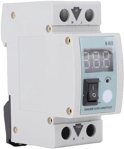 Stroomonderbreker - Slimme Schakelaar - Circuit Beschermen - Automatische Reset - 2A Tot 40A - Grijs