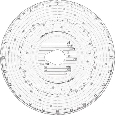 Diagramschijven - Tachograaf schijven - Registratie snelheid - Automatisch evalueerbaar - 100 stuks - Wit