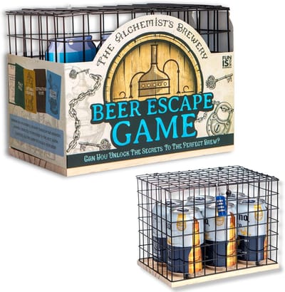 Escape Room Spel - Puzzel Doos - Bier Drinken - Hersenkraker - 22 x 17 cm - Barnsteen