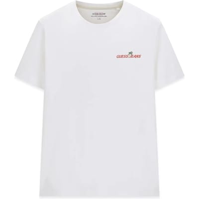 Guess Jeans West Coast Hotel Regular Fit T-shirt Met Korte Mouwen Wit S Man