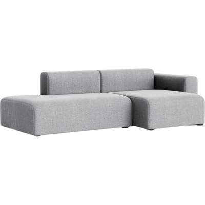 HAY Mags 2,5-zitsbank combinatie 3 rechts lage armleuning - Kvadrat Hallingdal 130 - grijs gevlekt
