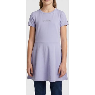 Tommy Hilfiger Girls Skater Dress Ss Periwinkle Dusk Taglia: 8 | Vestiti Outlet | kids | Blu