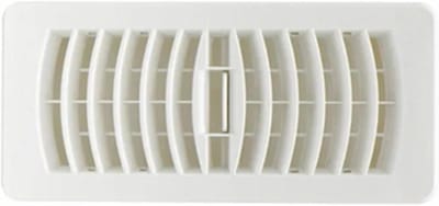 Ventilatieopening - Luchtrooster Vloer - Luchtcirculatie Verbeteren - Voorkomt Kleine Dieren - 4x10 inch - Wit