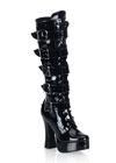 Pleaser - ELECTRA2042 Kniehoge laarzen - US 9 - 39 Shoes - Zwart