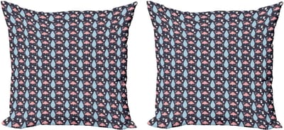 New Bed Noordbossen Pinguïns Dozen Bomen Decoratieve Sierkussenhoes Set van 4 voor Bank Slaapkamer Woonkamer, 61cm x 61cm Gedrukte Kussenhoes