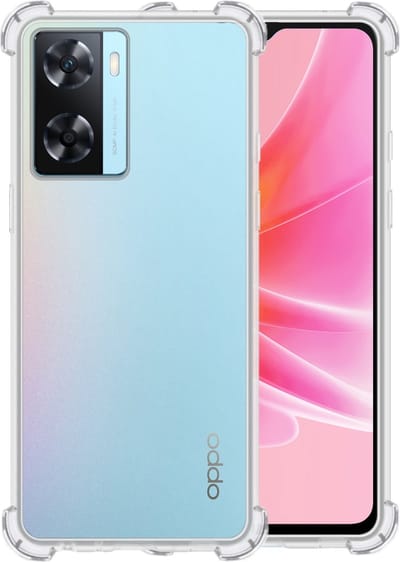 Hoesje - Geschikt voor OPPO A57s - Sterk & Shockproof - Siliconen Case - Back Cover - Telefoon Hoes Shock Proof - Telefoonhoesjes - Transparant