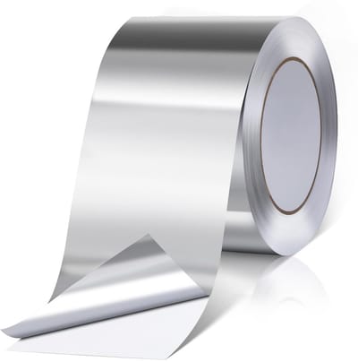 Aluminium plakband 75 mm x 50 m - waterdichte en hittebestendige afdichtingstape voor luchtkanalen, isolatie en dampscherm