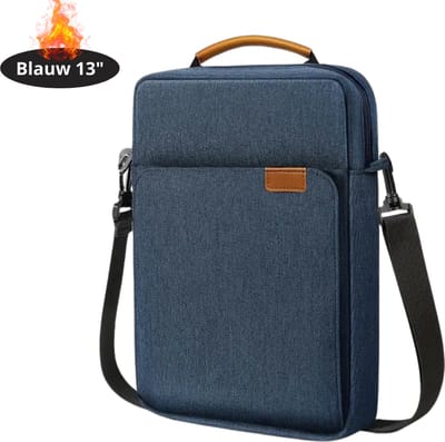 Nivard Laptoptas Krasbestendig - Laptop Sleeve - Rugtas - Schoudertas - Laptoshoes - Kantoortas - Dames & Heren - 13 Inch - Blauw