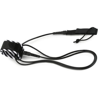 Leash de surf, leash de planche de surf en acier lisse pivotant, corde de surf pour paddleboard, 1,8 m, 2,4 m, 3 m 6ft noir