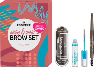 Essence Easy & WOW Brow Set Medium 3 stuks