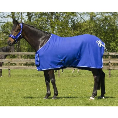 Qhp Zweetdeken Qhp Ornament Blauw