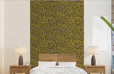 Behang - Fotobehang Krul - Art nouveau - Patronen - Breedte 140 cm x hoogte 220 cm