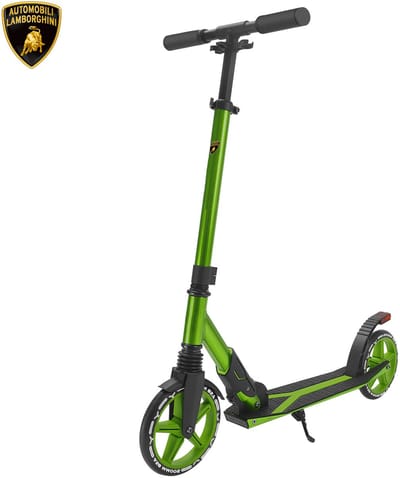 Lamborghini L2-200, Big wheel scooter met vering en F1-stijl remlicht, Groen
