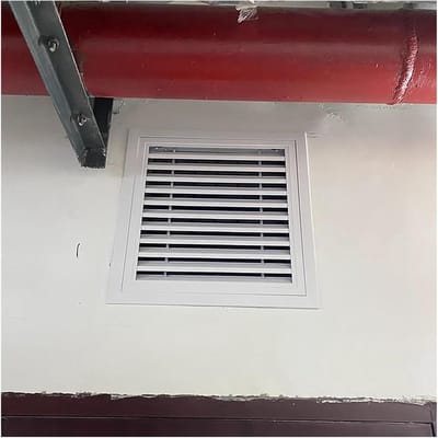 Ventilatierooster Aluminium - Rooster Wit - Luchtstroom Verbeteren - Op Maat Gemaakt - 35 x 117 cm - Wit