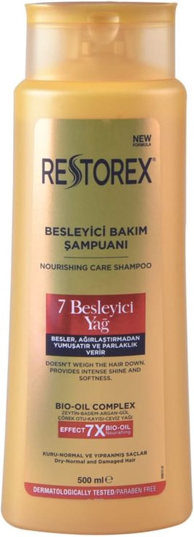 Restorex Nourishing Haarshampoo - Voedende Shampoo met 7 Oliën - Tegen Haaruitval & Voor Haargroei - 500 ml