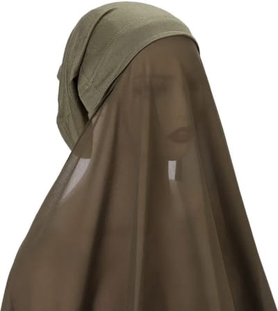 Bovista Hoofddoek - Hijab - Dames - Abaya - Sjaal - Islamitische Kleding - Moslim Kleding - Alhamdulillah - Legergroen