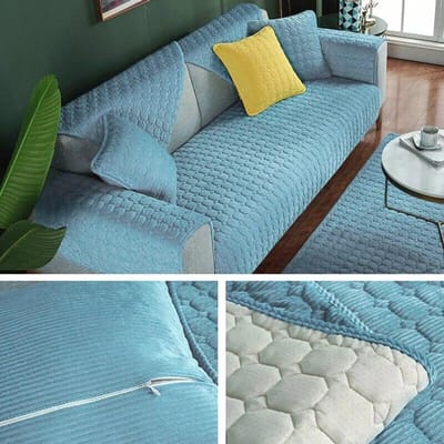 Dikker pluche bankhanddoek Europese universele bankhoes antislip bankhoes bankhanddoek voor woonkamer decor kussen 70x70cm