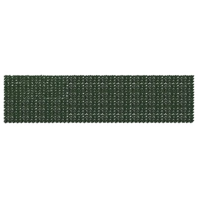 vidaXL - Balkonscherm - met - bladeren - Donkergroen - 600 - x - 150 - cm