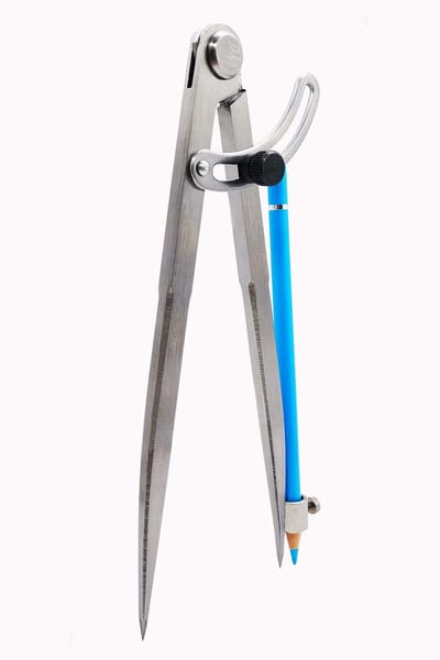 Solidchoice - Wing Compass met Potloodhouder voor Houtbewerking