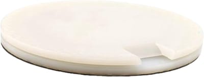 Snijtafel voor Rackets - Snijplank Tafeltennis - Rackets Maken - 360 Graden Draaibaar - 22 x 1.8 cm - Wit
