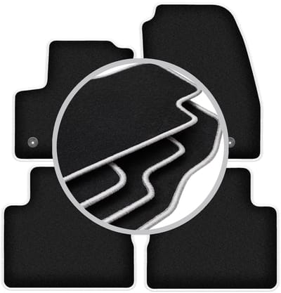 CARLUX-SILVER automatten voor: Ford C-MAX MK2 minivan (2015-2019)