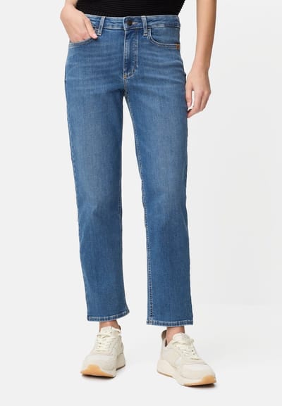 camel active 5 Pocket Straight Fit Jeans - Maat womenswear-25/30 - Middelblauw