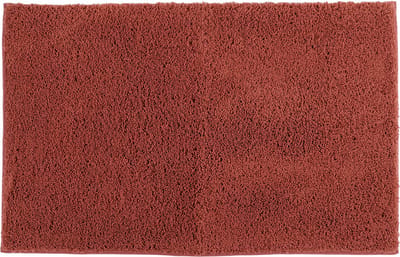 Tendance Badmat microfiber - hoogpolig - terracotta - 50x80 cm - absorberend - badkamer - antislip - zacht